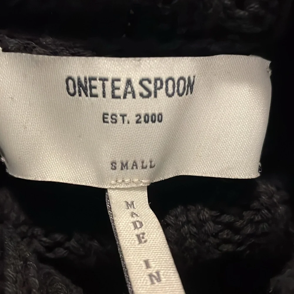 One Teaspoon Poison Classic Chunky Roll‎ Neck Cotton Knit Sweater Black S NEW
